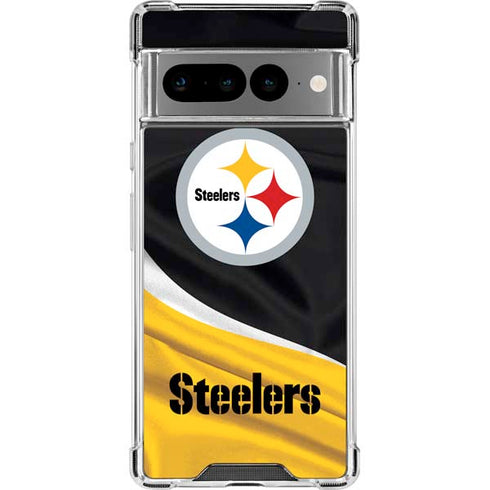 NFL Pittsburgh Steelers Google Pixel 7 Pro Clear Case